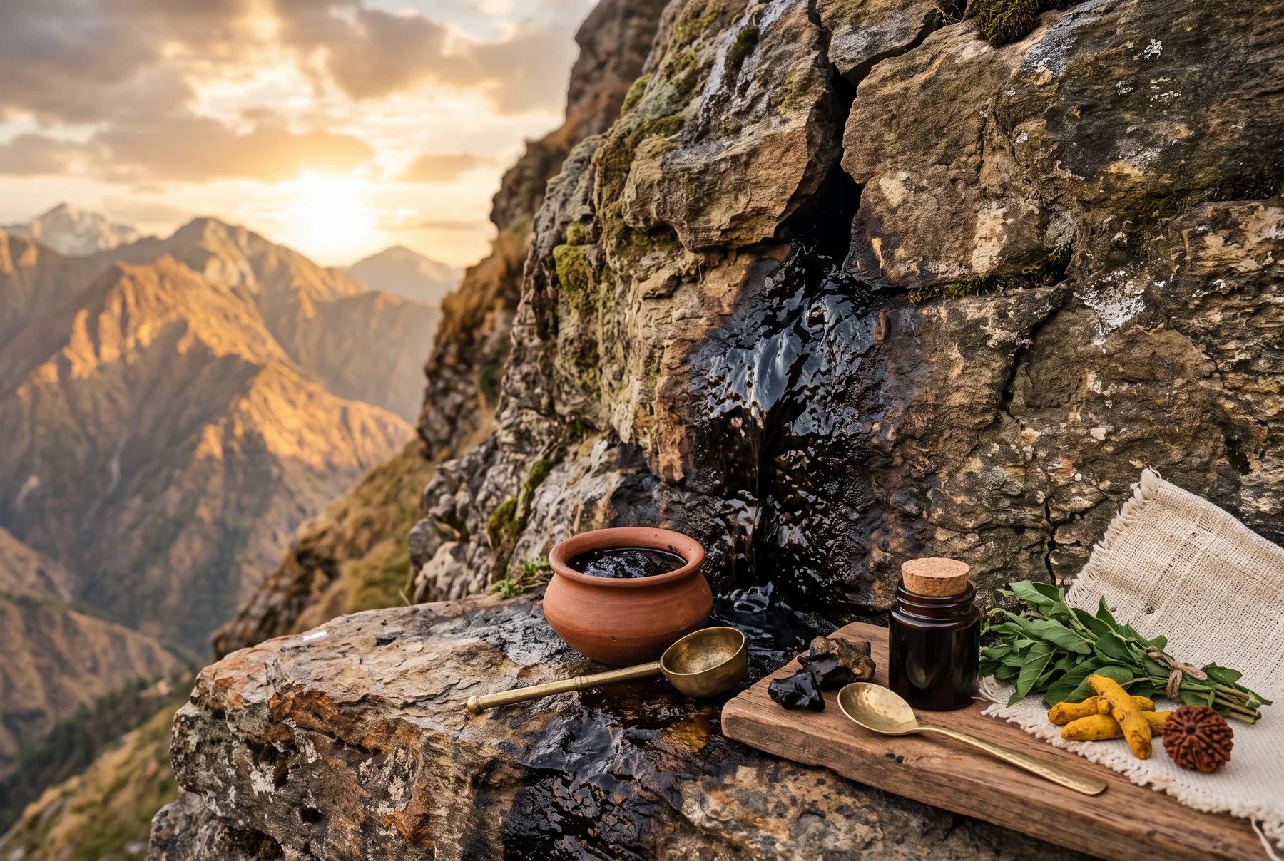 Shilajit sourcing, 16,000 ft